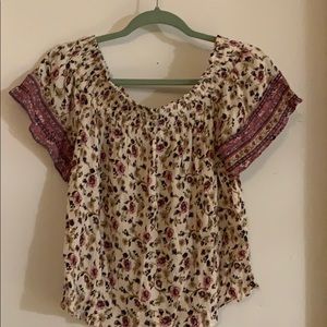 🤗$8 or 3 for $20 Jolt Girls peasant top multi color size L